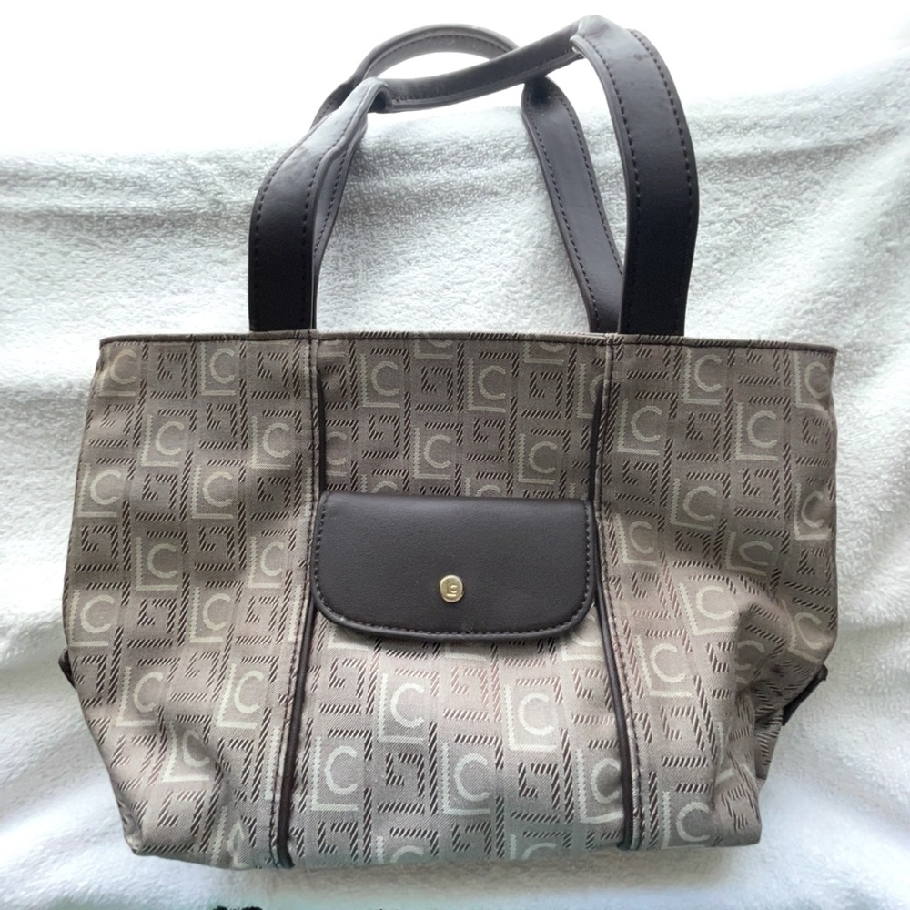 Stylish Brown Patterned Purse Liz Claiborne Bag